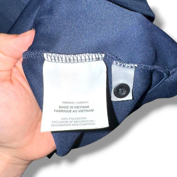 Nike Golf Charcoal Navy Blue Dri Fit Performance Polo Shirt Men’s Size M - Picture 4 of 5